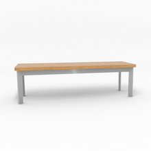 Lade das Bild in den Galerie-Viewer, Sitzbank "Frame" | Aluminium | Holz | verschiedene Ausführungen - I-Systeme.com - Imbusch Systemmoebel gmbh