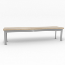 Lade das Bild in den Galerie-Viewer, Sitzbank "Frame" | Aluminium | Holz | verschiedene Ausführungen - I-Systeme.com - Imbusch Systemmoebel gmbh