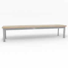 Lade das Bild in den Galerie-Viewer, Sitzbank "Frame" | Aluminium | Holz | verschiedene Ausführungen - I-Systeme.com - Imbusch Systemmoebel gmbh