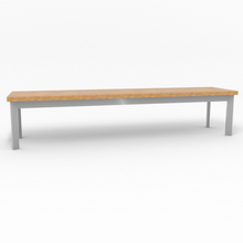 Lade das Bild in den Galerie-Viewer, Sitzbank "Frame" | Aluminium | Holz | verschiedene Ausführungen - I-Systeme.com - Imbusch Systemmoebel gmbh