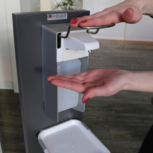 Lade das Bild in den Galerie-Viewer, Desinfektionsspender Desinfektionssäule anthrazit i-systeme.com