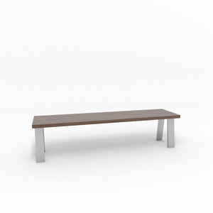 Sitzbank "Cone" | Aluminium | Holz | verschiedene Ausführungen -Sitzbank - I-Systeme.com - Imbusch Systemmoebel gmbh