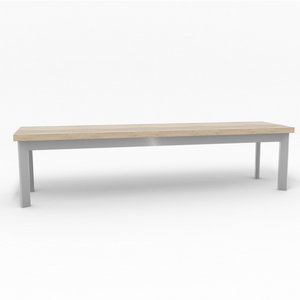 Sitzbank "Frame" | Aluminium | Holz | verschiedene Ausführungen - I-Systeme.com - Imbusch Systemmoebel gmbh