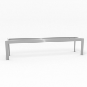 Sitzbank "Frame" | Aluminium | Holz | verschiedene Ausführungen - I-Systeme.com - Imbusch Systemmoebel gmbh